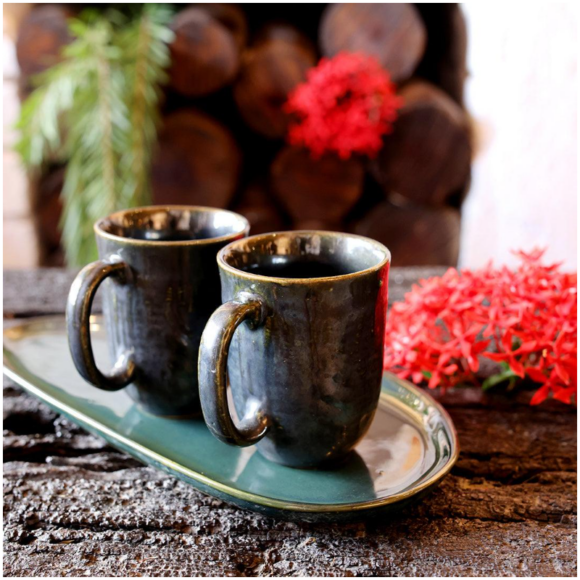 Ethereal Forest Mugs With Haemonius Platter