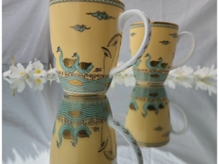 Golden Accents and Fine China: Bringing Luxury to Your Morning Brew