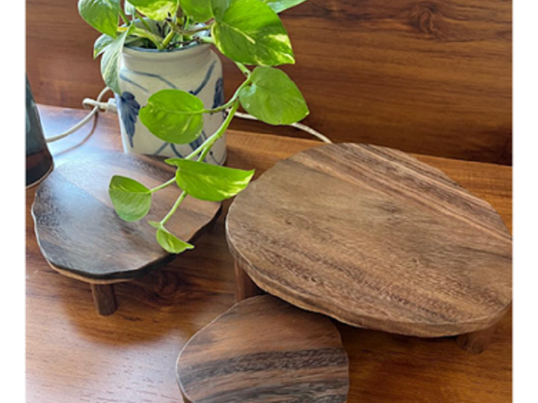 Creative Ways to Style a Set of 3 Wooden Risers in Your Home